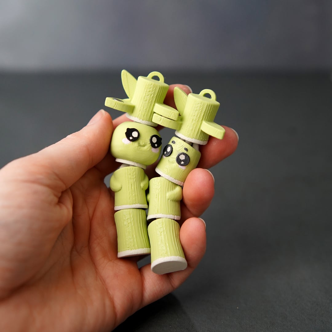Flexi Bamboo Buddies | Matching Keychains That Hold Hands