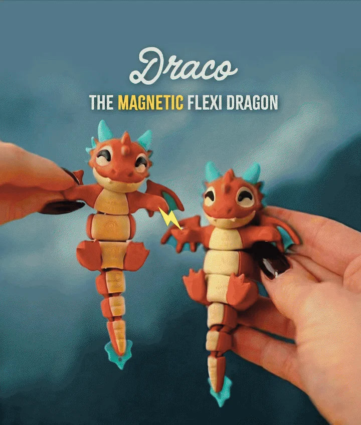 Flexi Dragon | Matching Keychains That Hold Hands