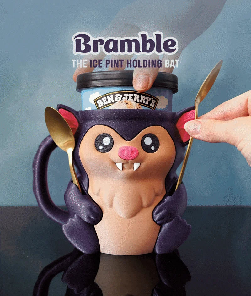 Bramble the Bat | Ice Cream Pint Holder