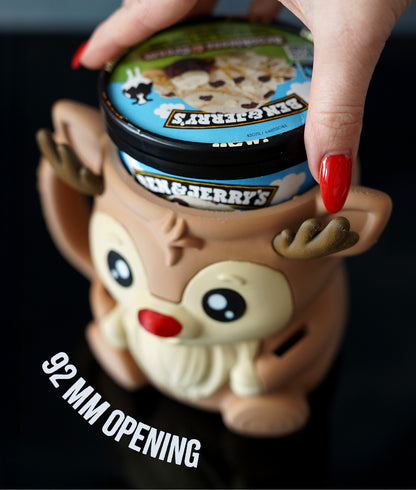 Rudy the Reindeer | Ice Cream Pint Holder