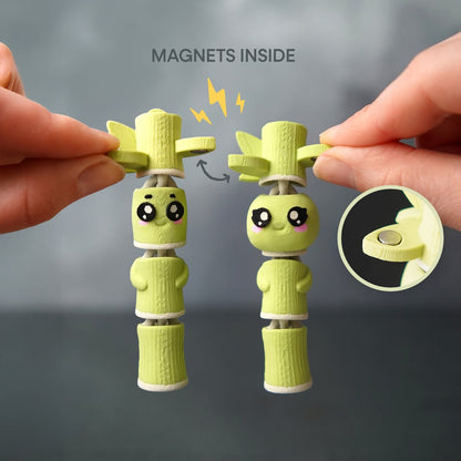 Flexi Bamboo Buddies | Matching Keychains That Hold Hands