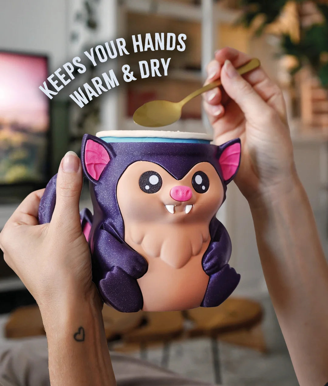 Bramble the Bat | Ice Cream Pint Holder
