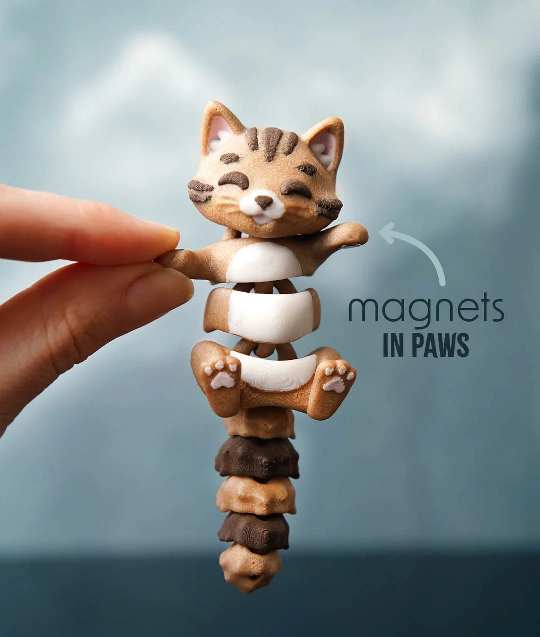 Flexi Cat | Matching Keychains That Hold Hands