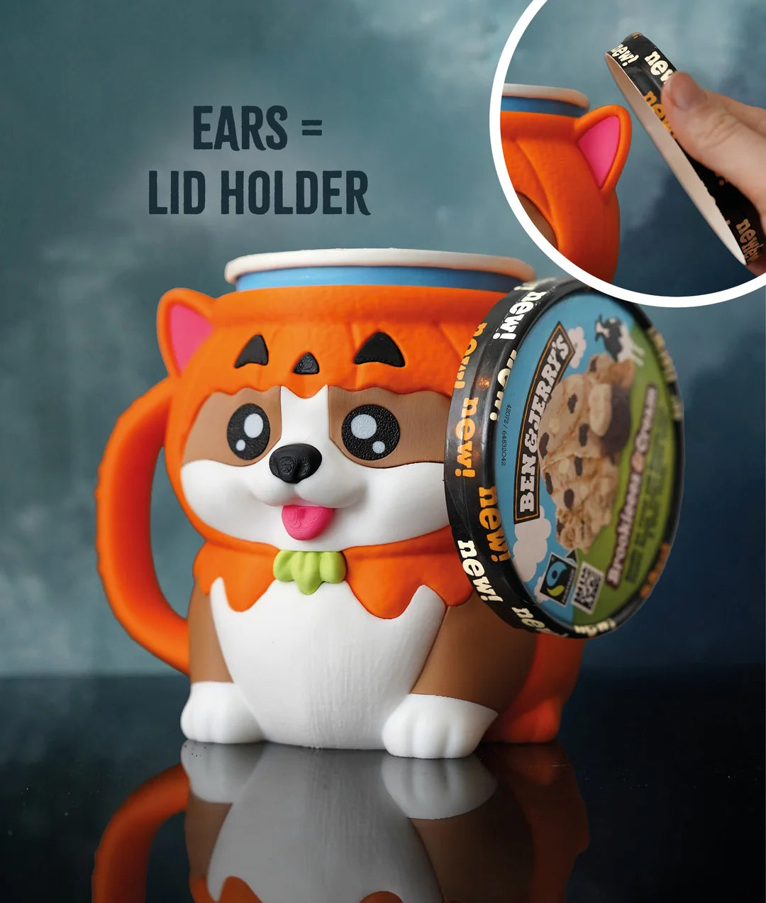 Kevin the Corgi | Ice Cream Pint Holder
