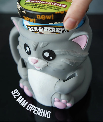 Cuddles the Cat | Ice Cream Pint Holder