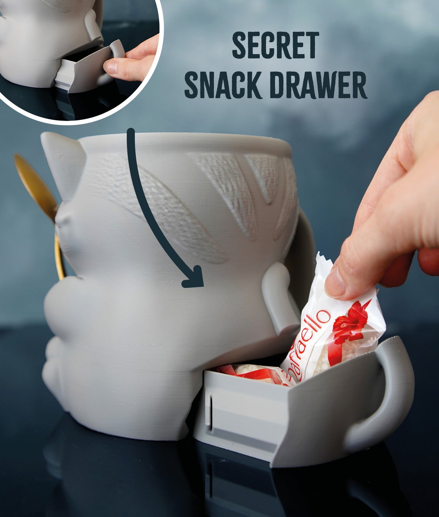 Cuddles the Cat | Ice Cream Pint Holder