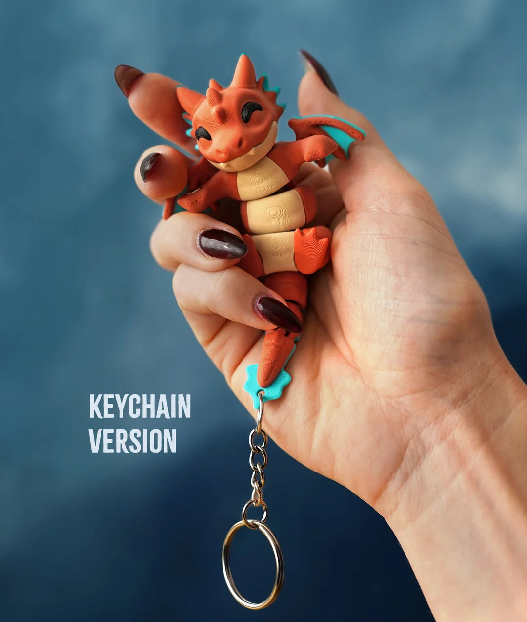 Flexi Dragon | Matching Keychains That Hold Hands