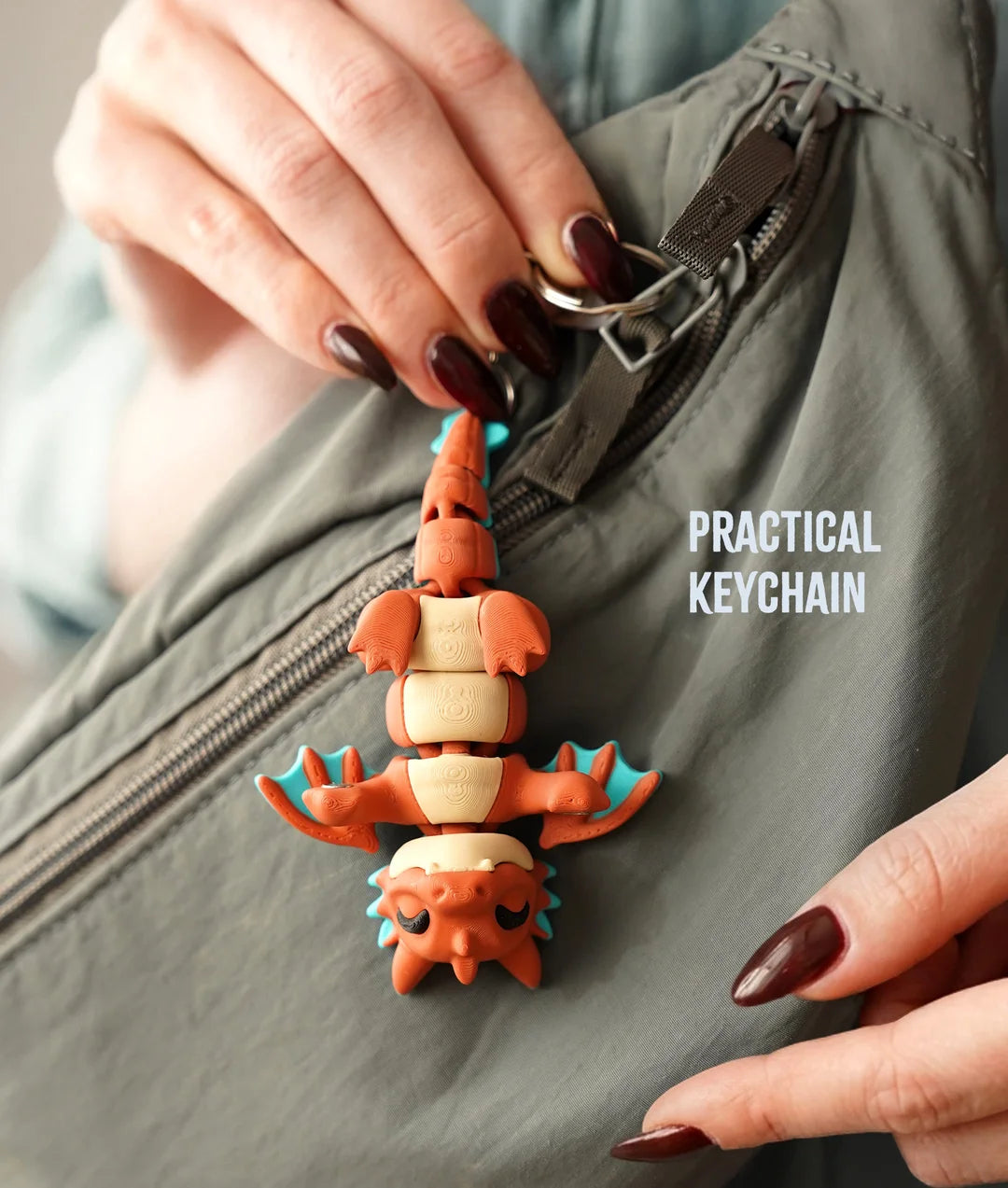 Flexi Dragon | Matching Keychains That Hold Hands