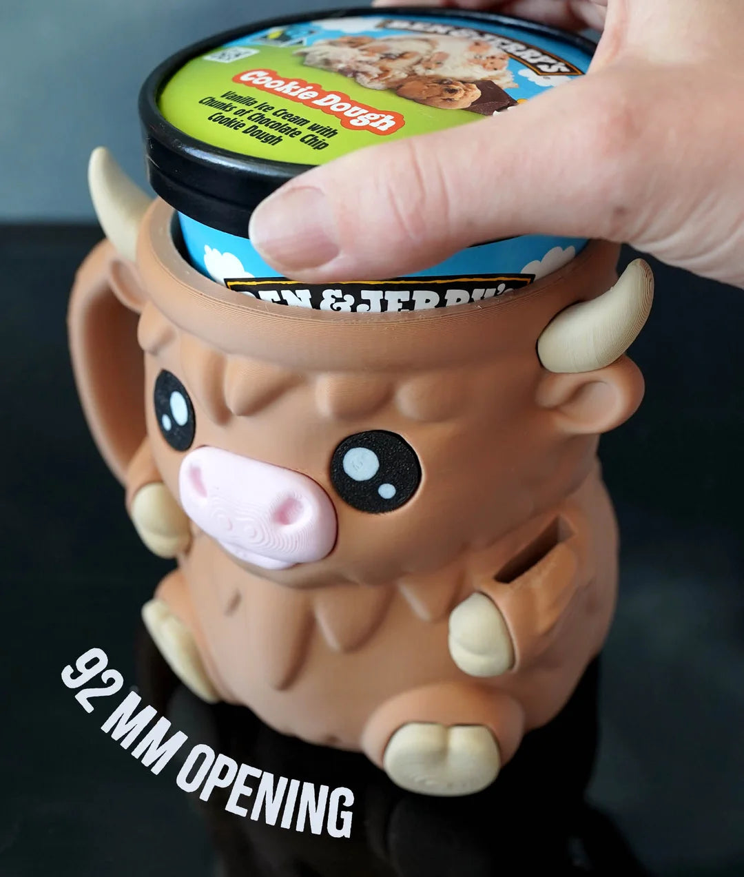 Ferdinand the Highland Cow | Ice Cream Pint Holder