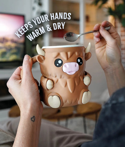 Ferdinand the Highland Cow | Ice Cream Pint Holder