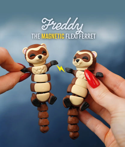 Flexi Ferret | Matching Keychains That Hold Hands