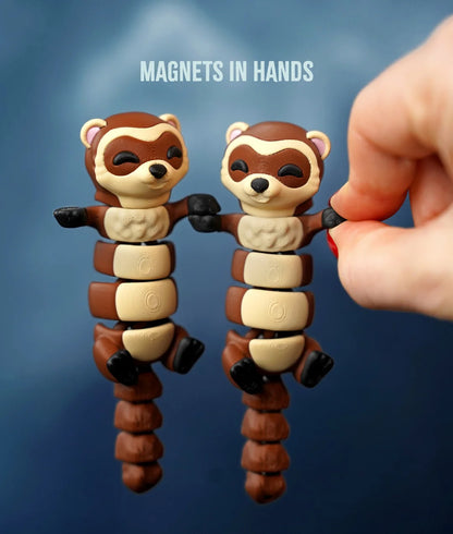 Flexi Ferret | Matching Keychains That Hold Hands