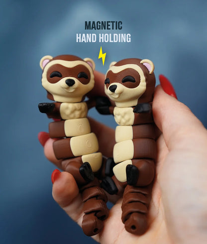 Flexi Ferret | Matching Keychains That Hold Hands