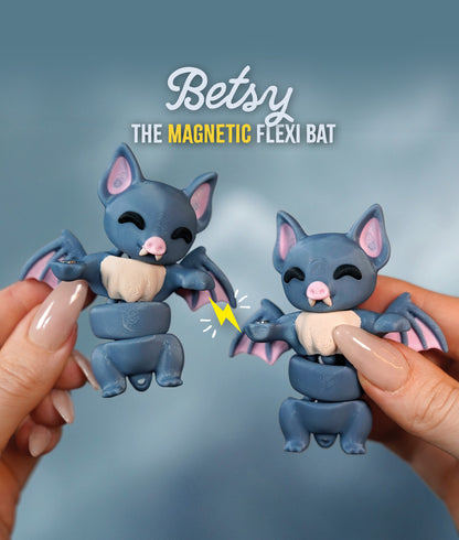 Flexi Bat | Matching Keychains That Hold Hands