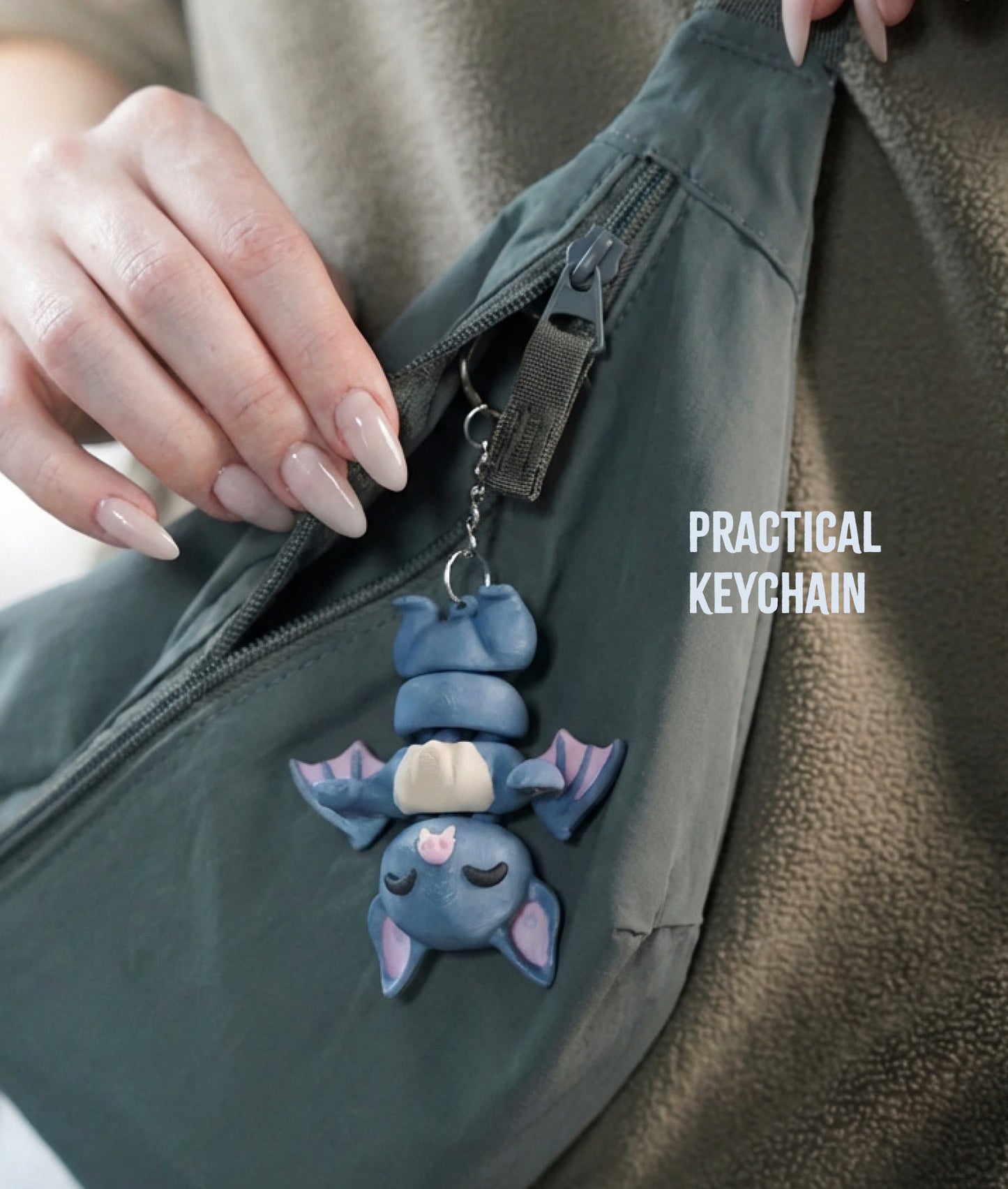 Flexi Bat | Matching Keychains That Hold Hands