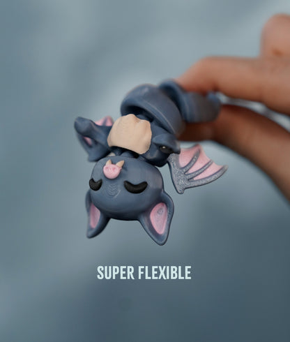 Flexi Bat | Matching Keychains That Hold Hands