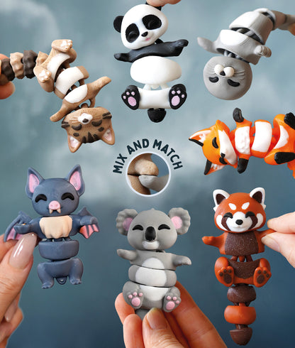 Flexi Bat | Matching Keychains That Hold Hands