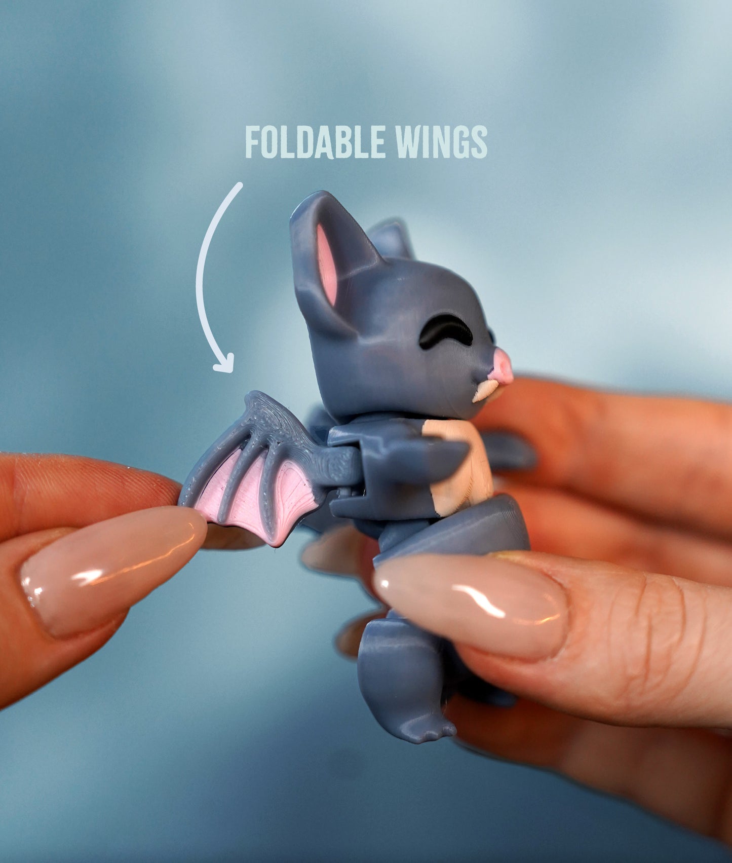 Flexi Bat | Matching Keychains That Hold Hands