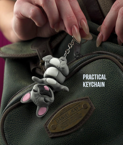Flexi French Bulldog | Matching Keychains That Hold Hands