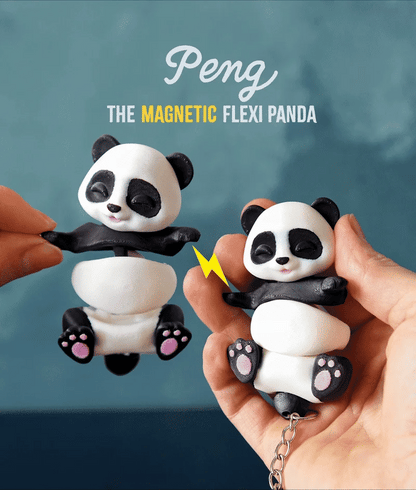 Flexi Panda | Matching Keychains That Hold Hands