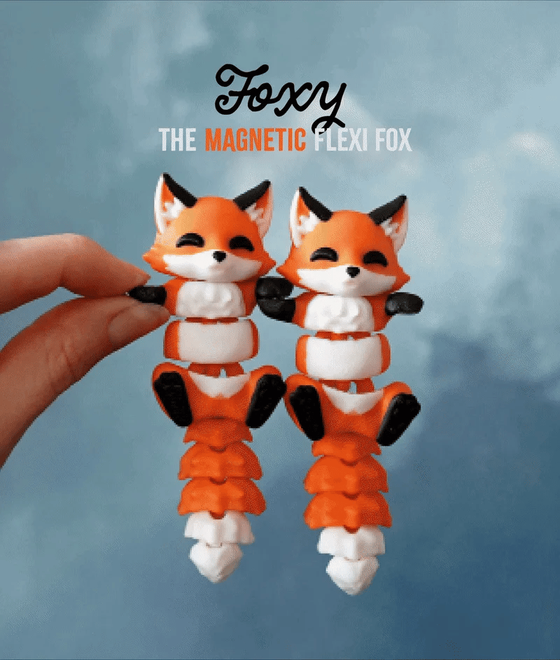 Flexi Fox | Matching Keychains That Hold Hands