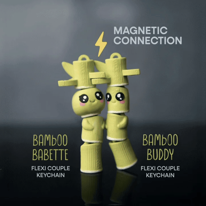 Flexi Bamboo Buddies | Matching Keychains That Hold Hands