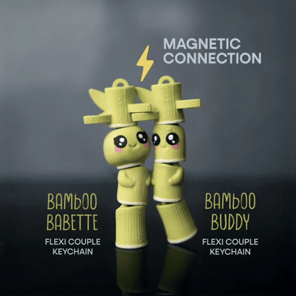 Flexi Bamboo Buddies | Matching Keychains That Hold Hands