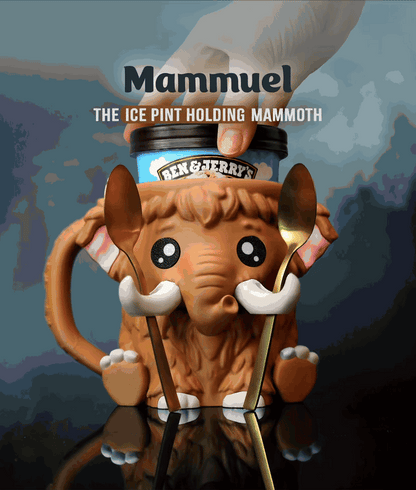 Mammuel the Mammoth | Ice Cream Pint Holder