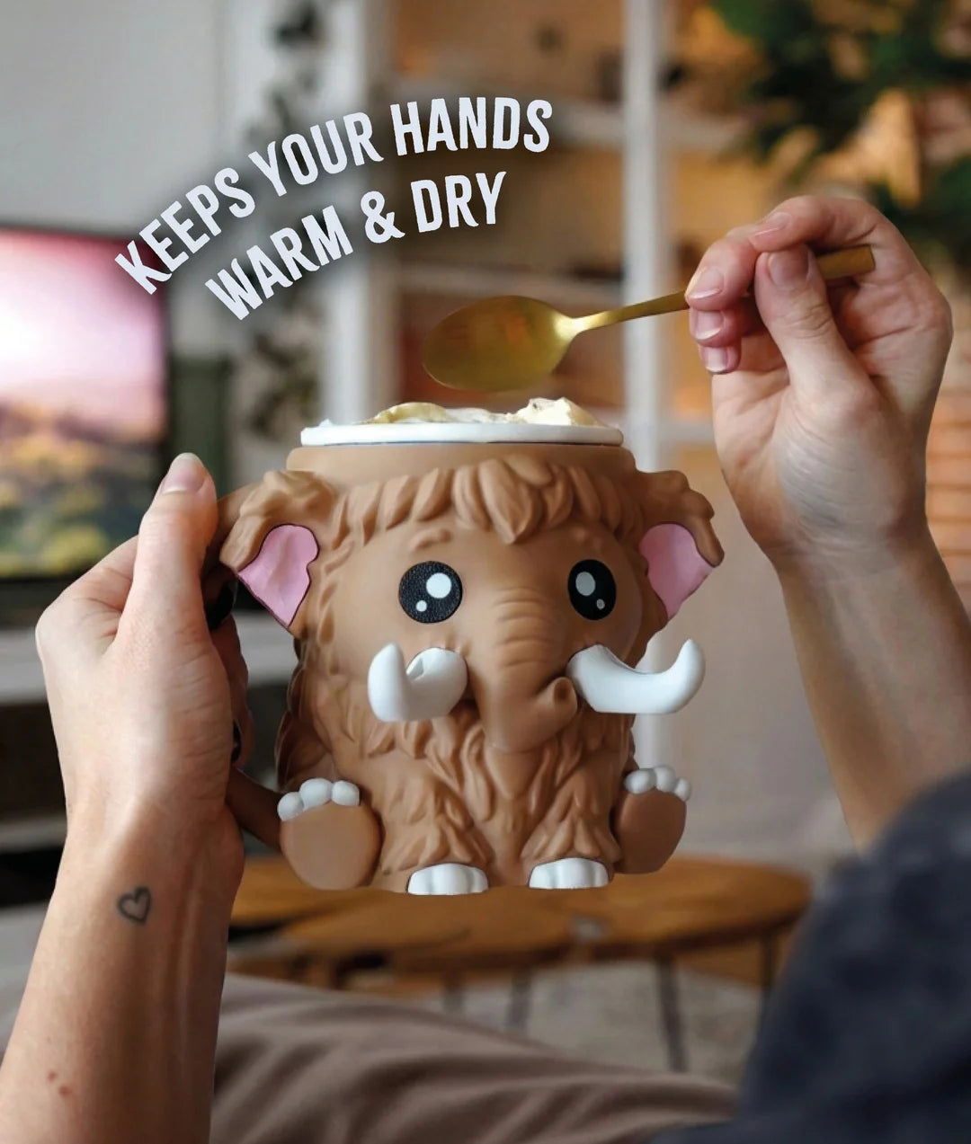 Mammuel the Mammoth | Ice Cream Pint Holder