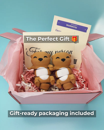 Flexi Otter | Matching Keychains That Hold Hands