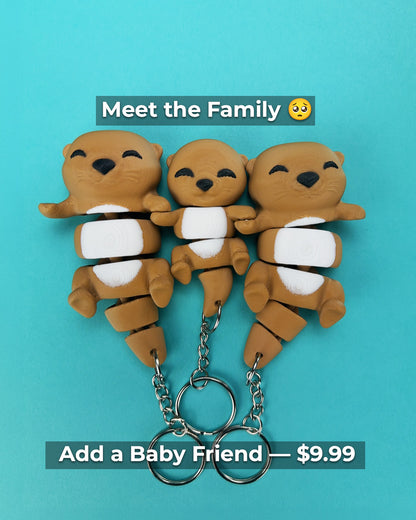 Flexi Otter | Matching Keychains That Hold Hands