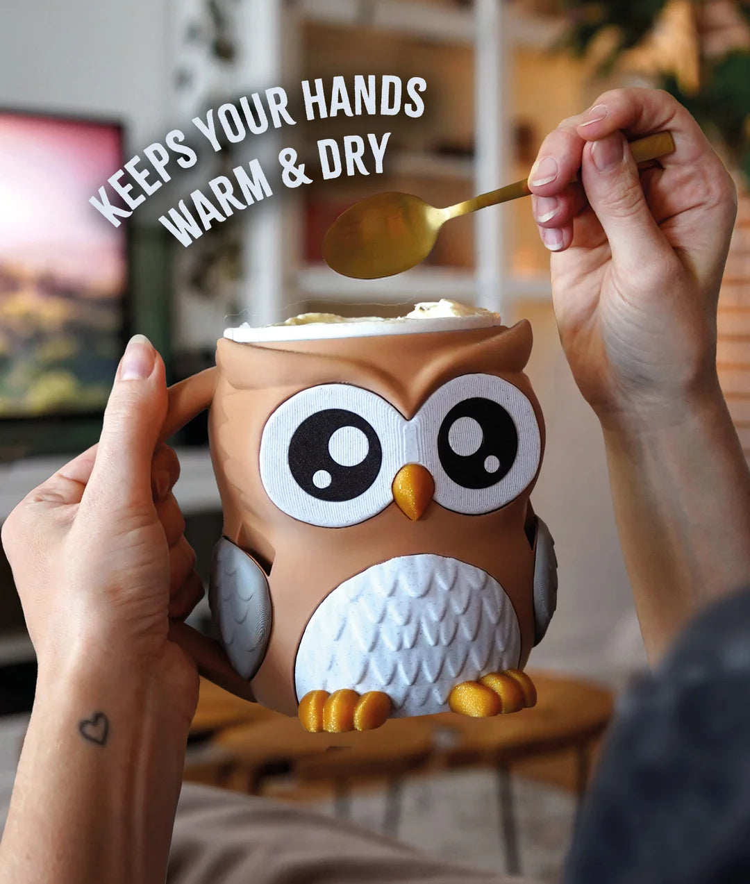 Owlfonso the Owl | Ice Cream Pint Holder