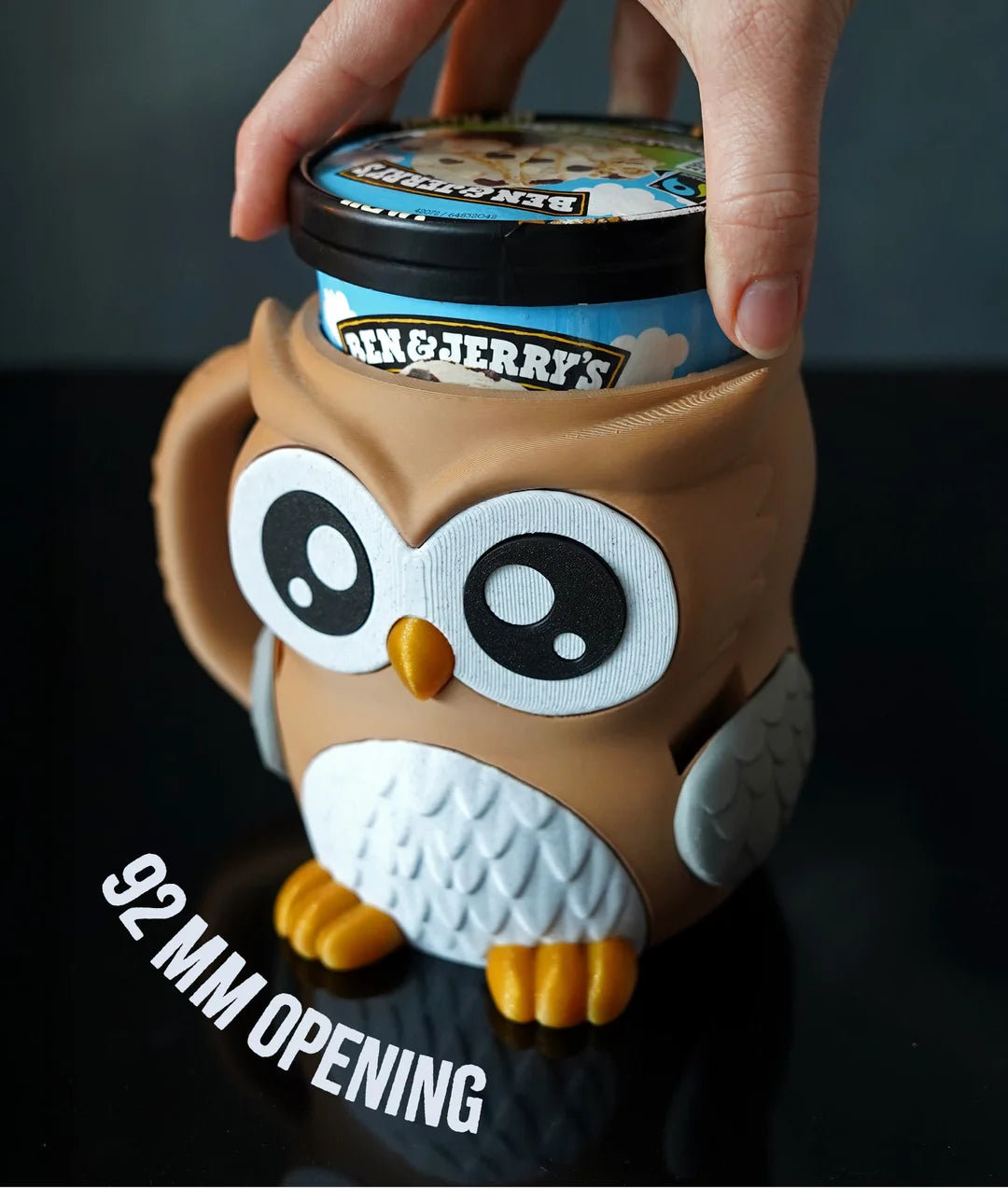 Owlfonso the Owl | Ice Cream Pint Holder