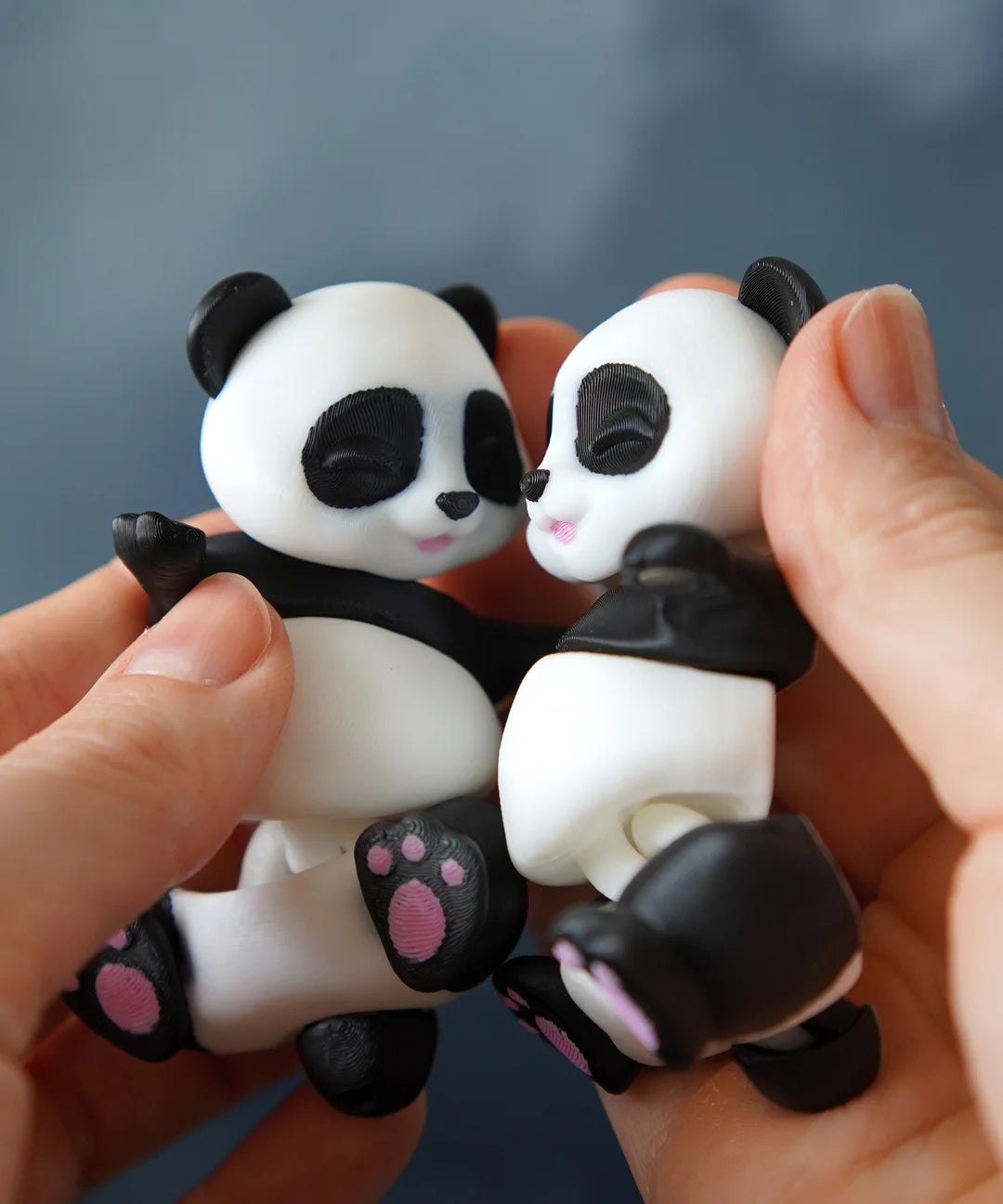 Flexi Panda | Matching Keychains That Hold Hands