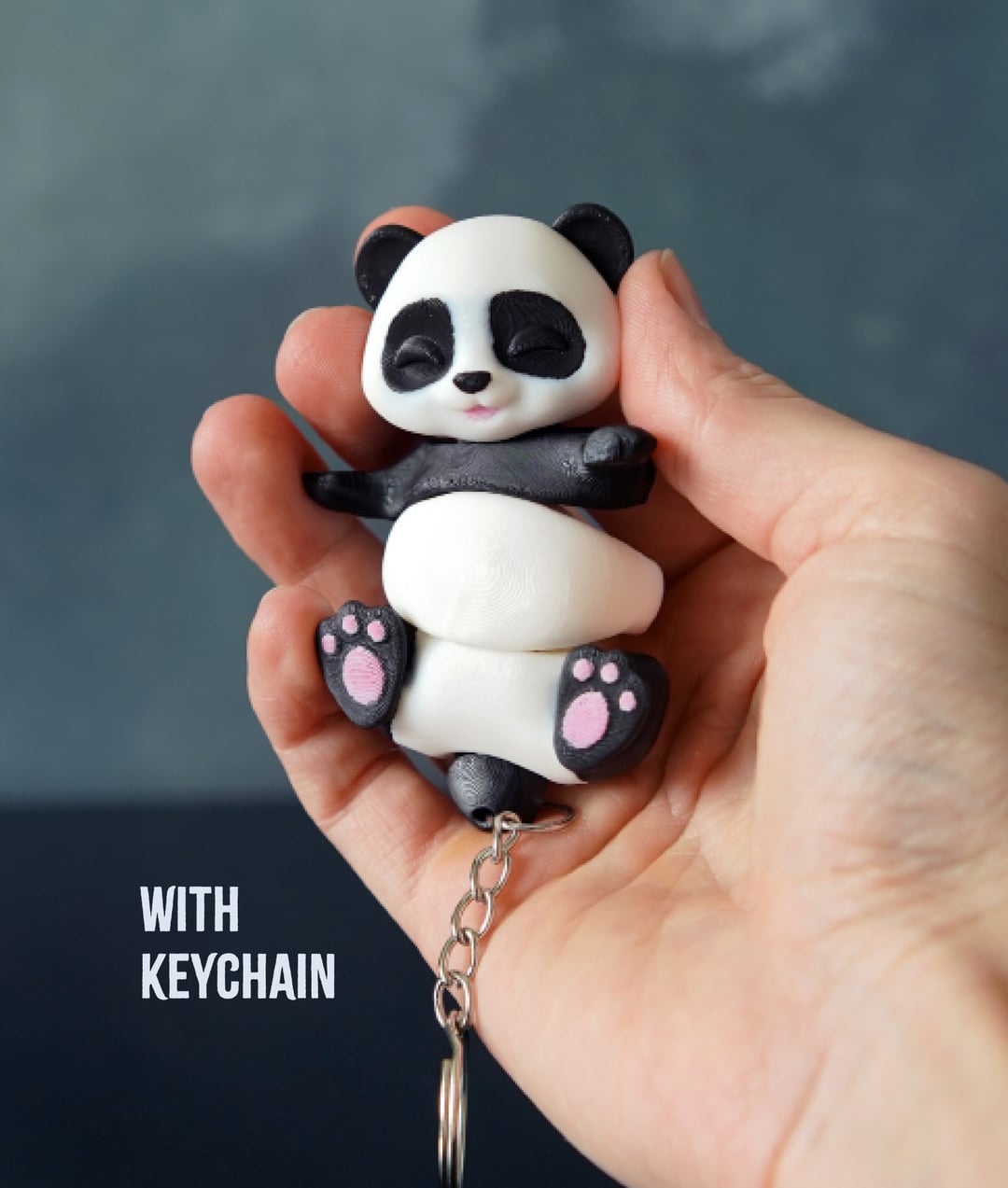 Flexi Panda | Matching Keychains That Hold Hands