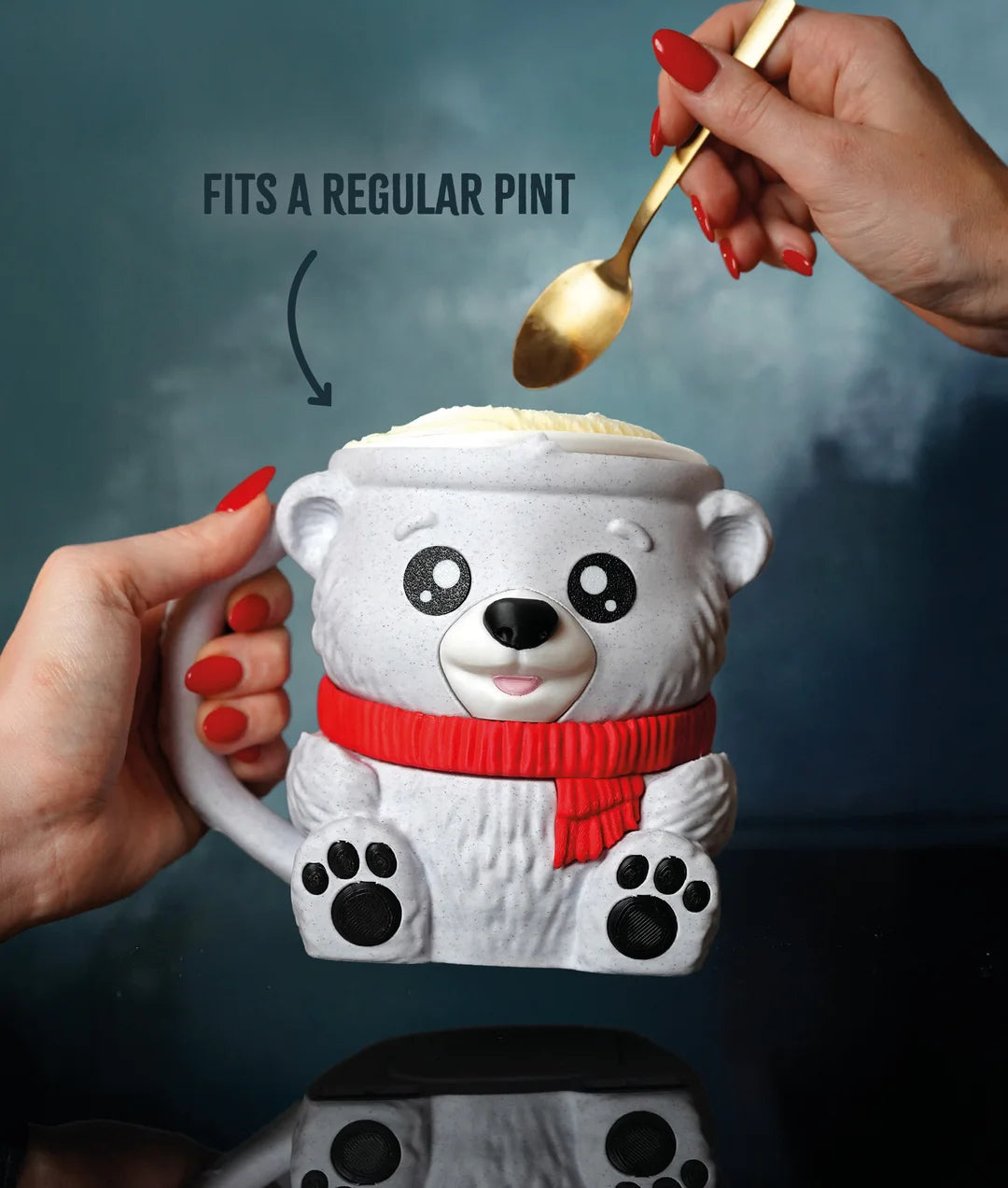 Pawblo the Polar Bear | Ice Cream Pint Holder