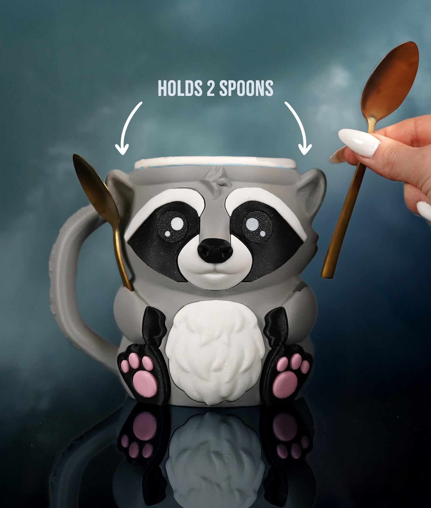 Rocky the Raccoon | Ice Cream Pint Holder