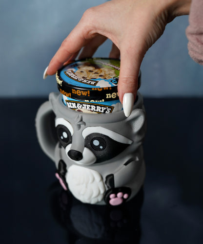Rocky the Raccoon | Ice Cream Pint Holder
