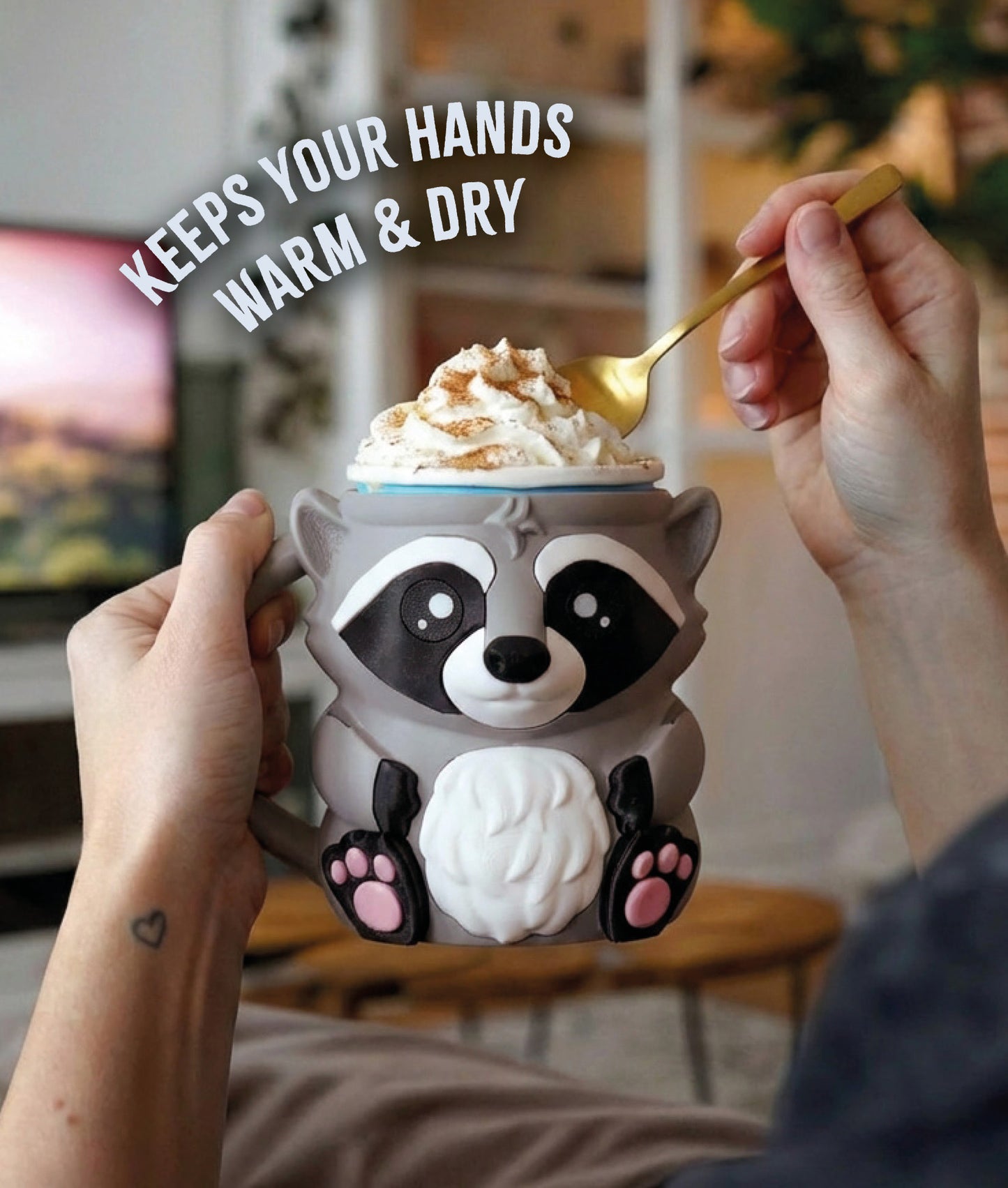 Rocky the Raccoon | Ice Cream Pint Holder