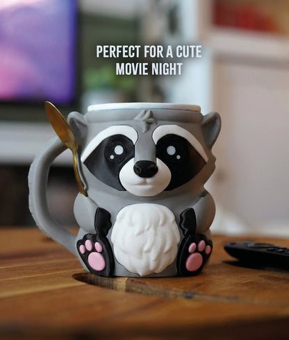 Rocky the Raccoon | Ice Cream Pint Holder