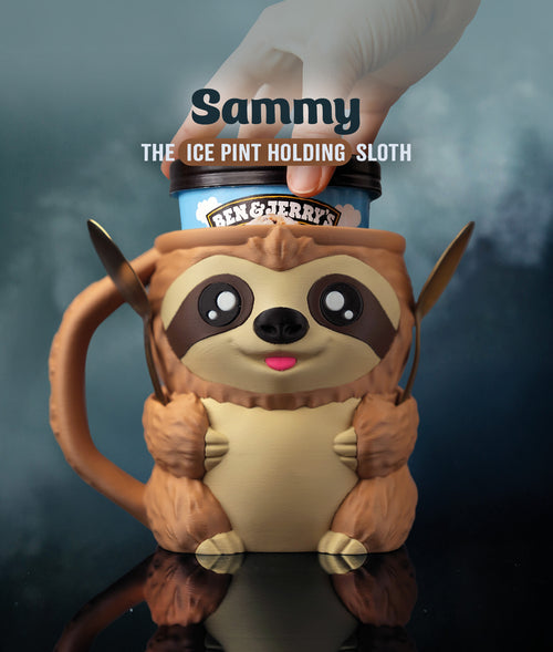 Sammy the Sloth | Ice Cream Pint Holder