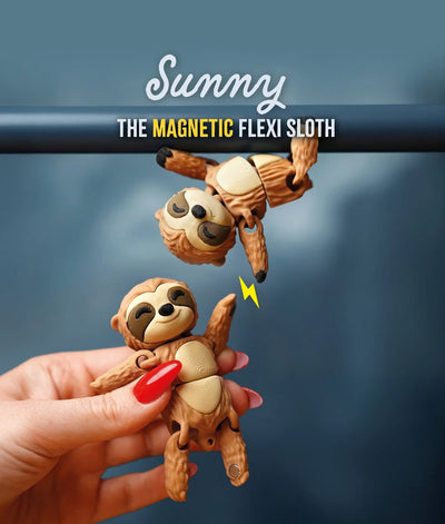 Flexi Sloth | Matching Keychains That Hold Hands