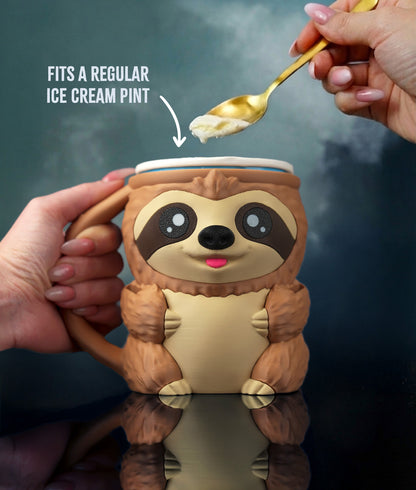Sammy the Sloth | Ice Cream Pint Holder