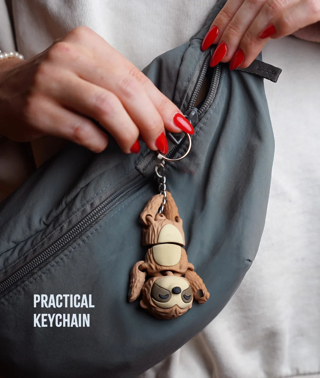 Flexi Sloth | Matching Keychains That Hold Hands
