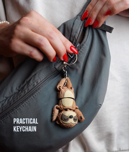 Flexi Sloth | Matching Keychains That Hold Hands