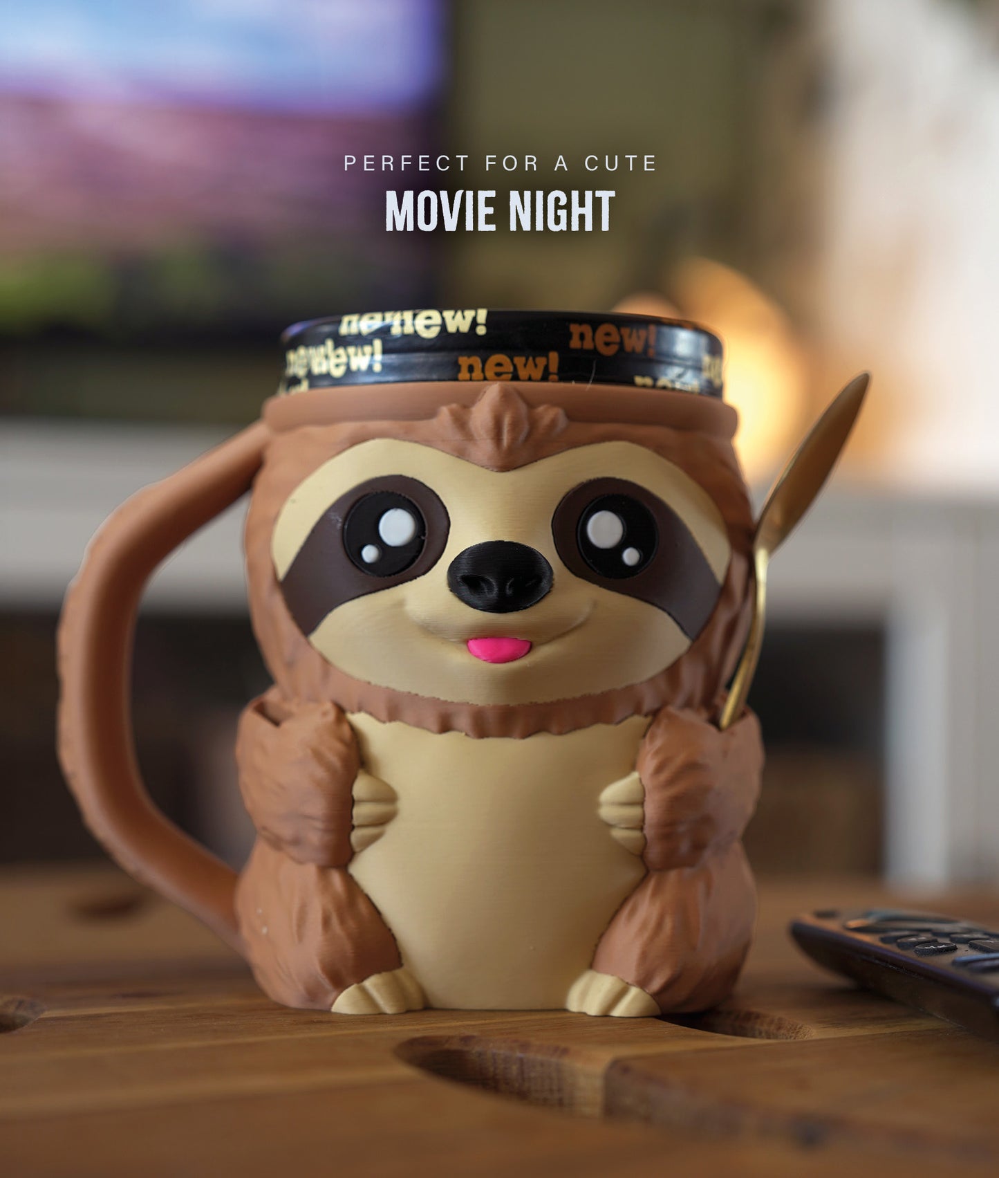 Sammy the Sloth | Ice Cream Pint Holder