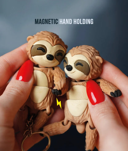 Flexi Sloth | Matching Keychains That Hold Hands