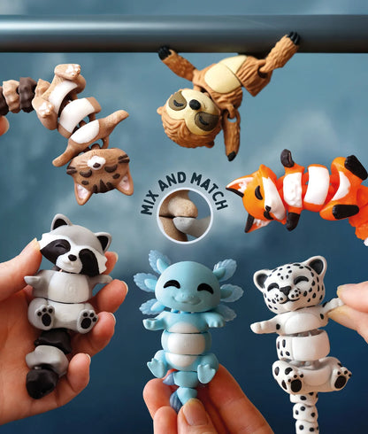 Flexi Sloth | Matching Keychains That Hold Hands