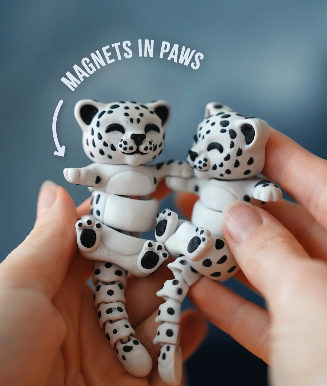 Flexi Snow Leopard | Matching Keychains That Hold Hands