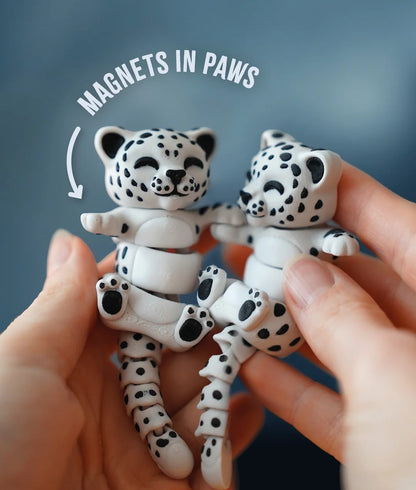 Flexi Snow Leopard | Matching Keychains That Hold Hands